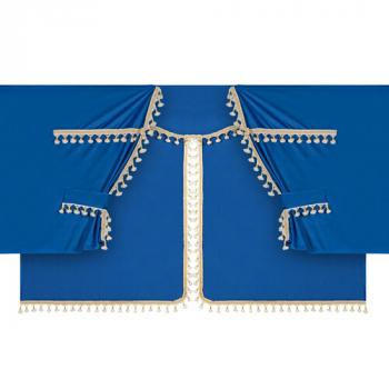 Lampa LKW-Vorhang-Set, Luxury Pro-Cabin, Blau/Gold für Standardkabine